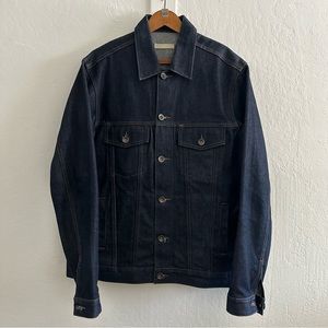 Vintage Style Selvedge Denim Jacket Size XL
